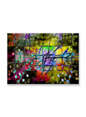 Abstract Painting Wall Art Canvas Multicolour 70x50centimeter