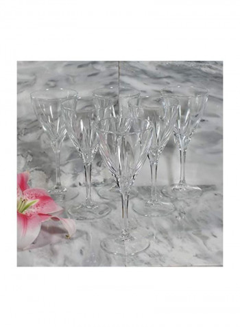 6-Piece Crystal Fusion Glasses Clear 7ounce