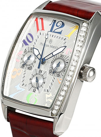 Women's Leather Chronograph Watch LS1032WWO