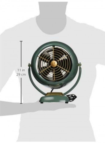 Vintage Air Circulator Fan CR1-0224-17 Green