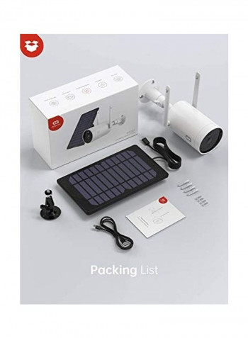 1080P Wireless Outdoor Solar Powered Security Camera