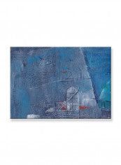Abstract Painting Wall Art Canvas Blue 70x50centimeter