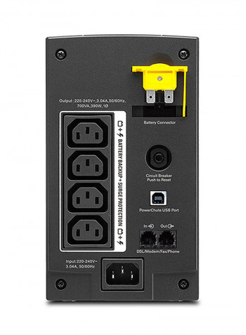 IEC Socket Back UPS Black