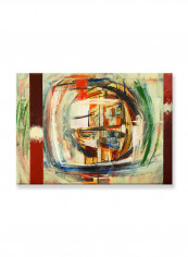 Abstract Painting Wall Art Canvas Multicolour 70x50centimeter