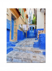 Vintage Street View Photo On Canvas Painting Multicolour 50x70centimeter
