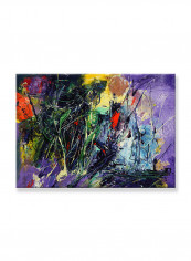 Abstract Painting Wall Art Canvas Multicolour 70x50centimeter