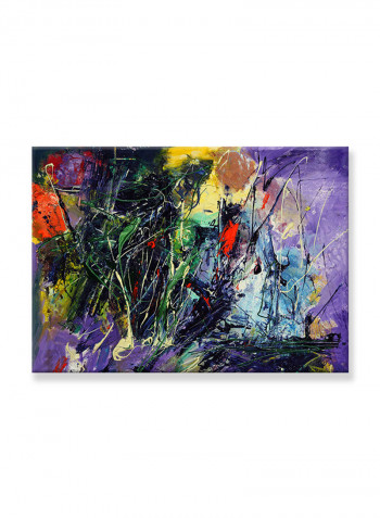 Abstract Painting Wall Art Canvas Multicolour 70x50centimeter