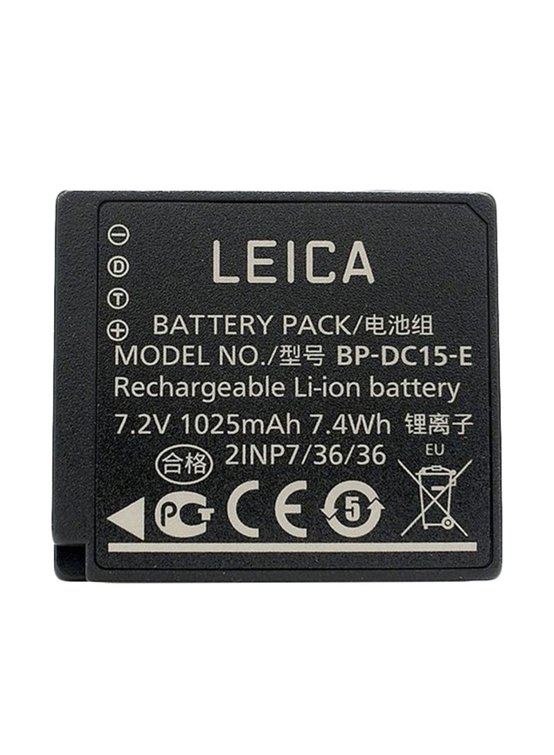 1025 mAh BP-DC15-E Li-Ion Battery For D-Lux Black