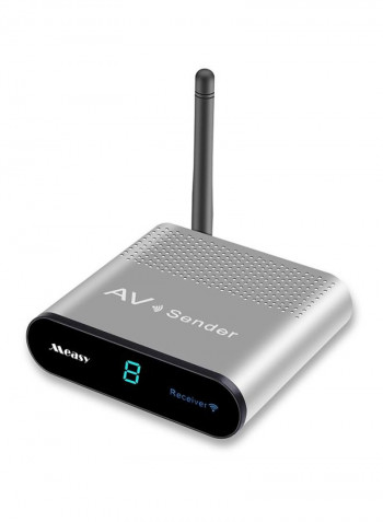 Wireless AV Transmitter Receiver With EU Plug V7079EU Silver/Black