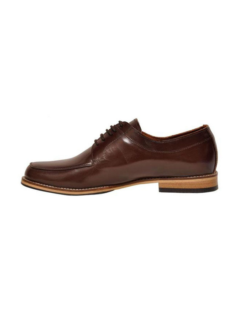 Derby Leather Formal Shoes Brown