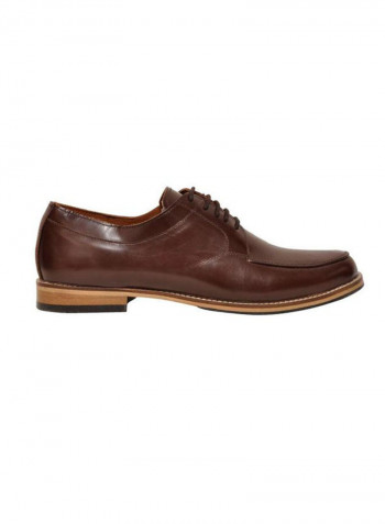 Derby Leather Formal Shoes Brown