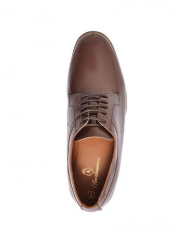 Derby Leather Formal Shoes Brown