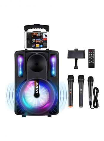 Karaoke Machine With Microphones B10 Black