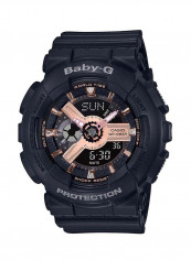 Women's Rubber Analog+Digital Wrist Watch BA-110RG-1ADR