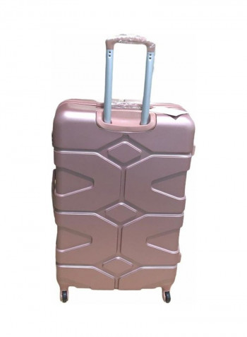 5-Piece Luggage Trolley Set Rose Gold