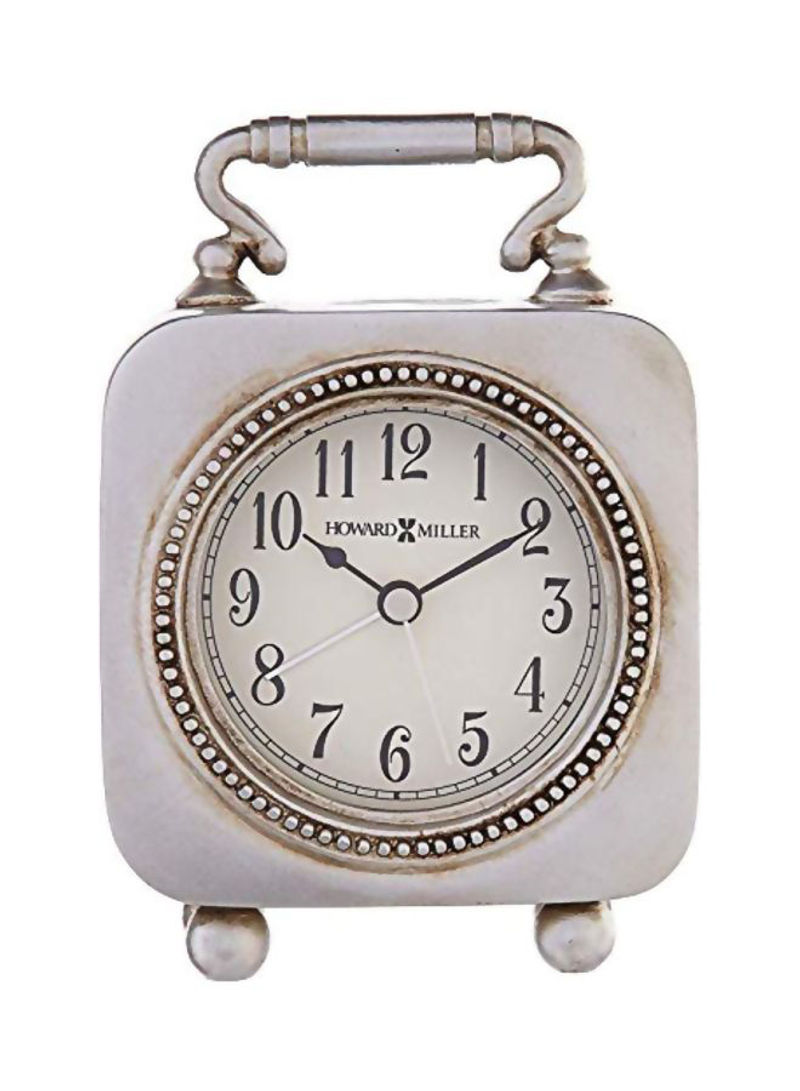 Alarm Clock Silver/Black/White 15x11x5inch