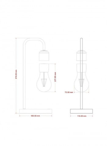 LED Floating Bulb Table Lamp Warm White