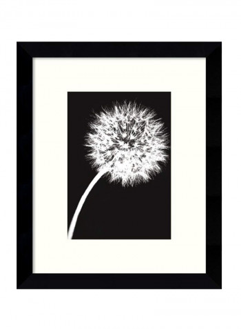 Dandelion Tilt Framed Wall Art Black/White