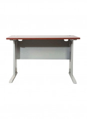 Stazion Office Desk Brown/Silver 120x75x60centimeter