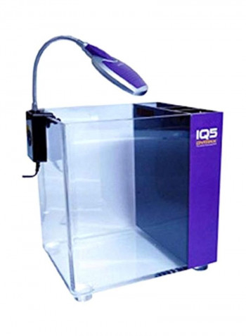 IQ5 Acrylic Aquarium Purple/Clear