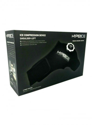 Non-Restrictive Pro Left Shoulder Ice Compression Device Black