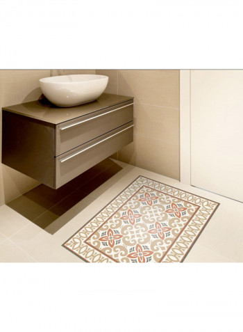 Jaffa Terracotta Rug Design Sticker Multicolour