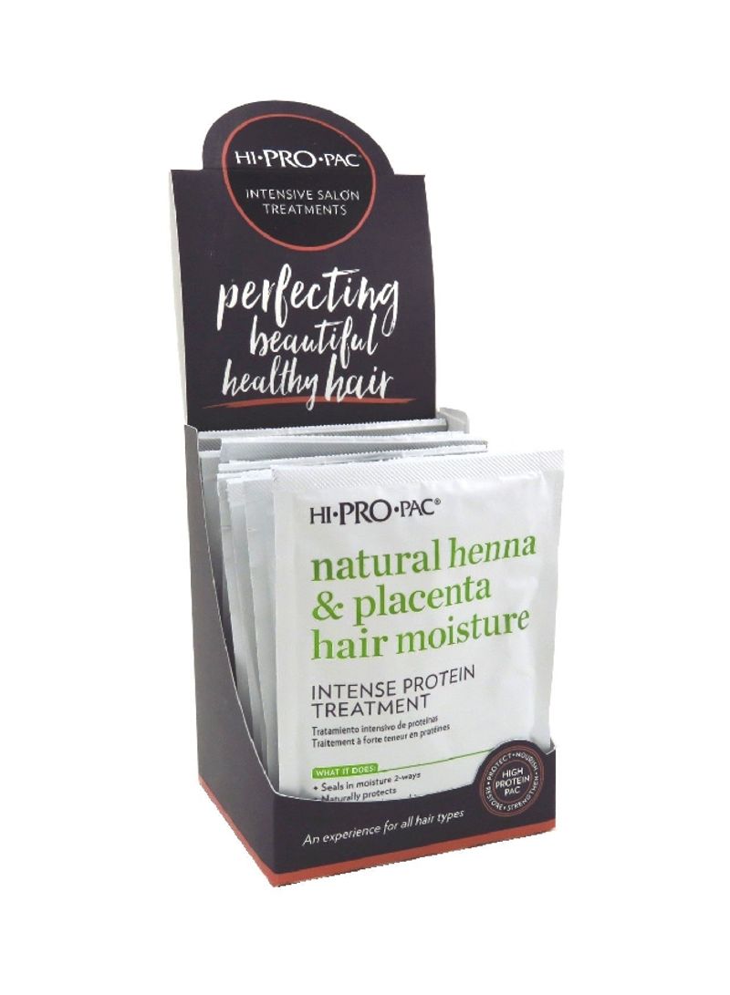 12 Pieces Natural Henna Placenta And Placenta Hair Moisture Set 51g
