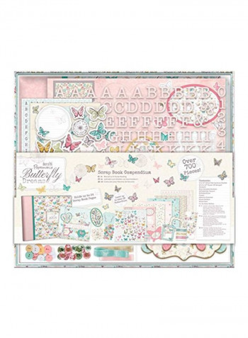 Papermania Butterfly Dreams Compendium Pink/Yellow/Green