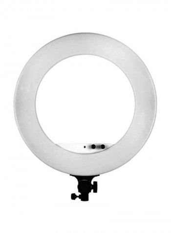 LED Ring Light With Carrying Bag 18inch White/Black