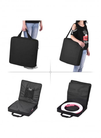 LED Ring Light With Carrying Bag 18inch White/Black
