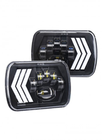 2-Piece LED Headlight Set For Jeep Wrangler