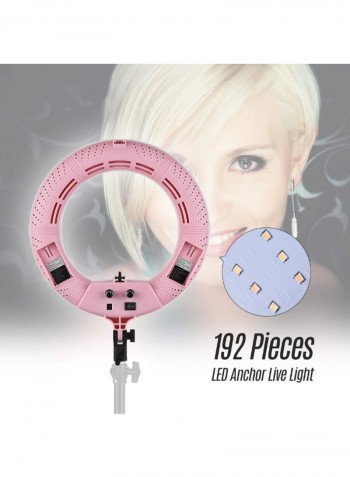 LED Ring Anchor Live Light Pink