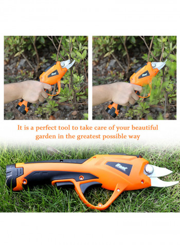 Electric Pruning Shear Orange 35x8x11.50millimeter