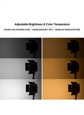 Professional LED Light Panel Fill-in Lamp Black