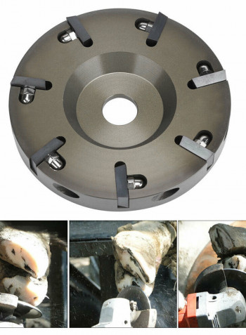 Electric Hoof Trimming Disc With 7 Blades Brown 11 x 2 x 11cm