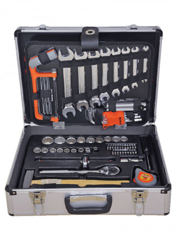 108-Piece Tool Set Grey/Red/Black