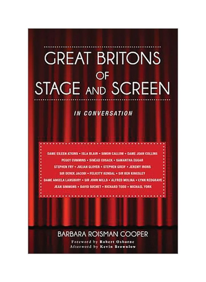 Great Britons Of Stage And Screen : In Conversation Hardcover