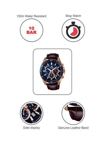 Men's Water Resistant Chronograph Watch EFR-552GL-2AVUDF