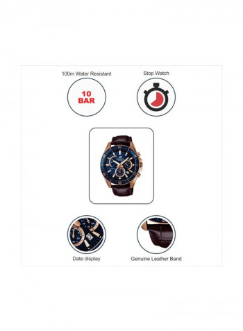 Men's Water Resistant Chronograph Watch EFR-552GL-2AVUDF