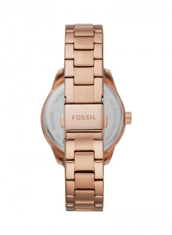 Women's Analog Wrist Watch with Stainless Steel Strap