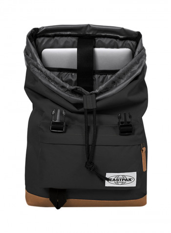 Zipper Closure Rowlo Backpack Black