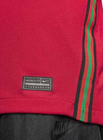 Portugal 2020 Home Football Jersey Red/Brown/White