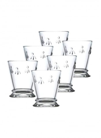 6-Piece Napoleon Bee Tumblers Clear 10ounce