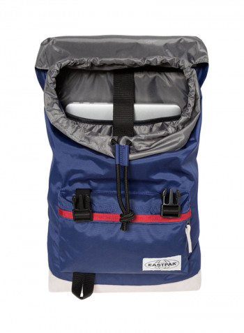 Zipper Closure Rowlo Backpack Blue