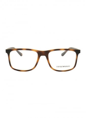Men's Rectangular Eyeglass Frame - Lens Size: 54 mm