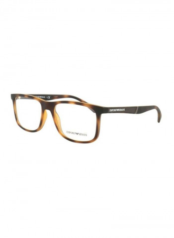 Men's Rectangular Eyeglass Frame - Lens Size: 54 mm