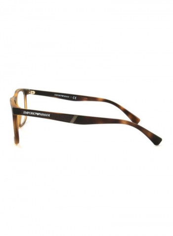 Men's Rectangular Eyeglass Frame - Lens Size: 54 mm