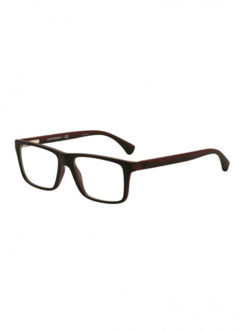 Men's Rectangular Eyeglass Frame - Lens Size: 56 mm