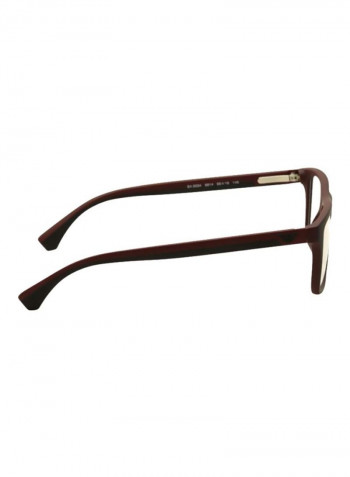 Men's Rectangular Eyeglass Frame - Lens Size: 56 mm