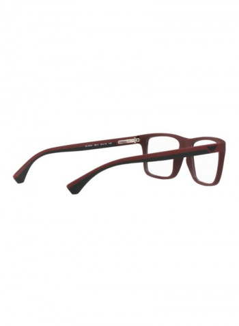 Men's Rectangular Eyeglass Frame - Lens Size: 56 mm